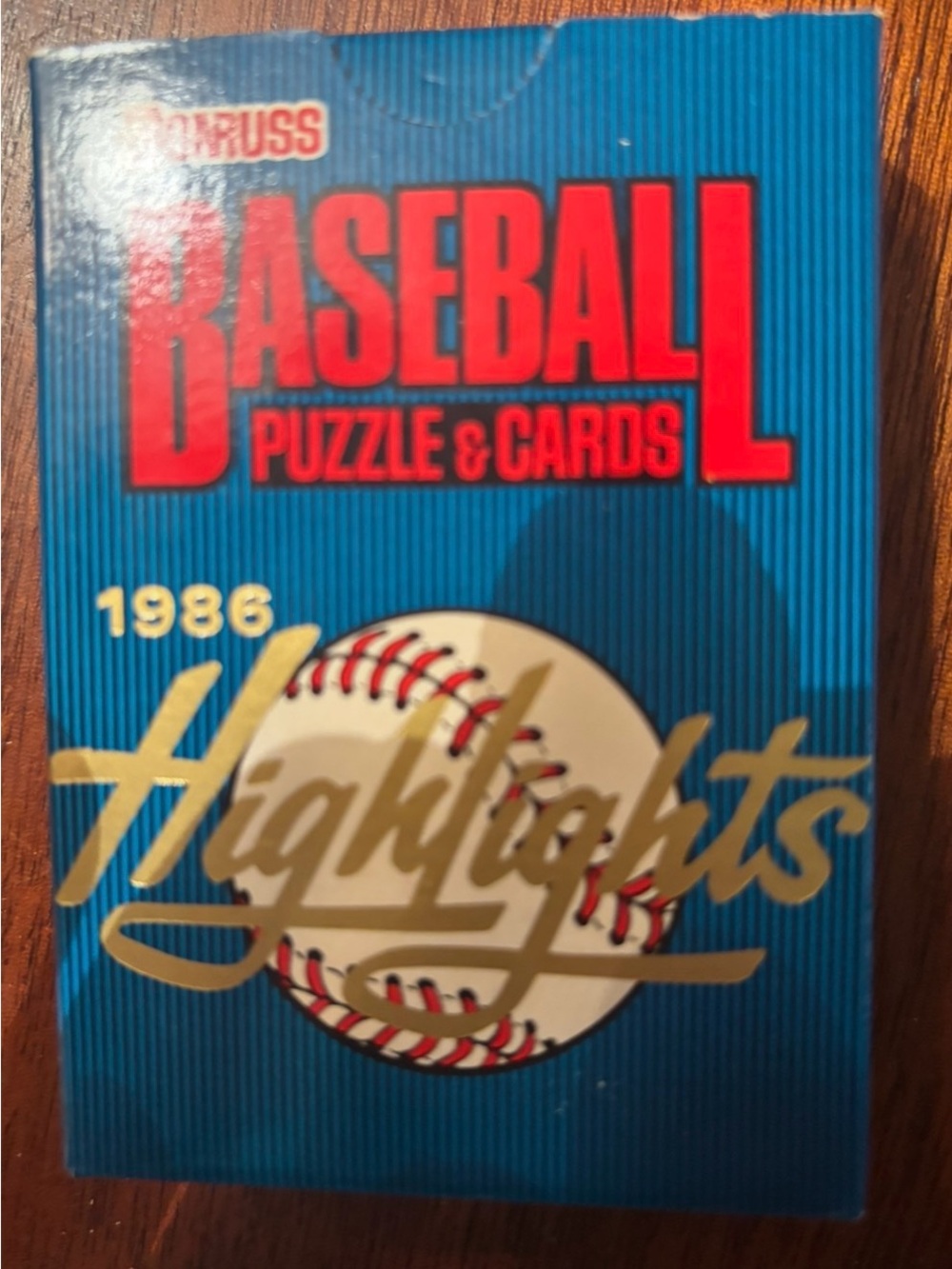 1986 Baseball Puzzle & Cards Pack - Bo Jackson 1st ever card, factory sealed!